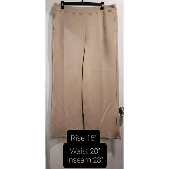 Leze the Label Taylor Pant Sand Wide Leg with pockets Size 2X EUC - Picture 3 of 9